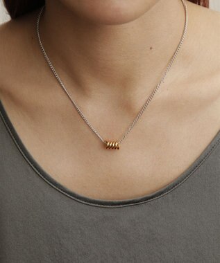 simoe Kuru Necklace S シルバー×ゴールド