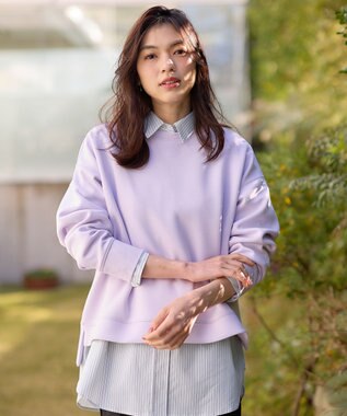 ANY 【洗濯機可】ダンボールプルオーバー ラベンダー