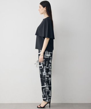 ICB L 【WEB限定カラーあり】マットスキューバ ケープデザインカットソー ブラック