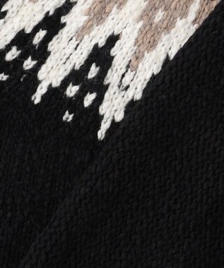 23区 L 【SLOW/一部店舗限定】ジャカード ハイネック ニット ブラック系5