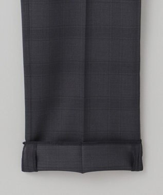 GOTAIRIKU 横に伸びる【TasmaniaWool/タマニアウール】ストレッチ スーツ_グレー格子柄 グレー格子地柄