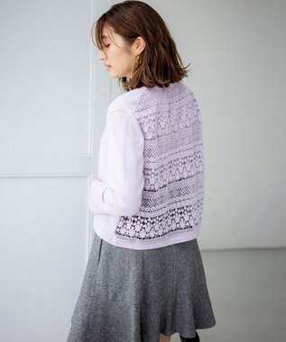 組曲 S 【WEB限定・2SET】バックレースツインセット ライラック系