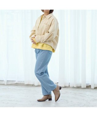 ing <ing>【WEB限定】スクエアトゥショートブーツ オーク