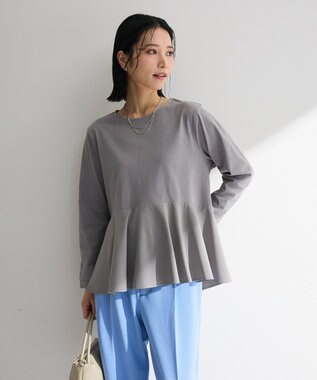 Green Parks ペプラムドッキングプルオーバー Gray