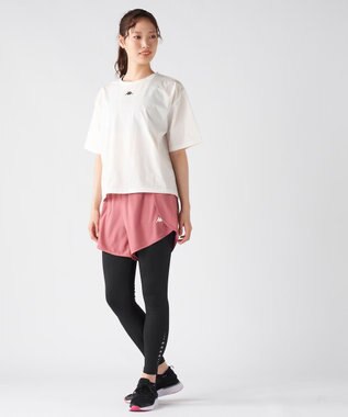 OP／FILA 【Kappa】パンツドッキングレギンス ダークピンク