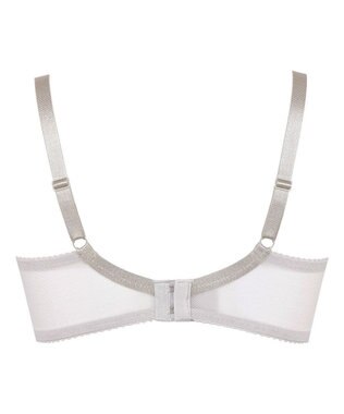 WACOAL 【リボンブラ】 【脇すっきり】 ブラジャー 脇高設計 着やせシルエット 動いても谷間をキープ ペアショーツあり レディース BRB413 /ワコール グレー