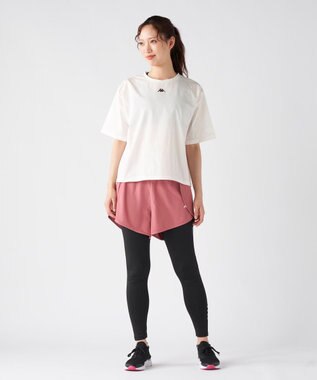 OP／FILA 【Kappa】パンツドッキングレギンス ダークピンク