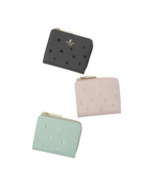 LANVIN en Bleu リュクサンブールハート 二つ折りLファスナー財布 ミント