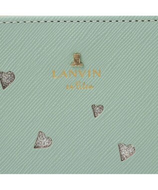 LANVIN en Bleu リュクサンブールハート 二つ折りLファスナー財布 ミント