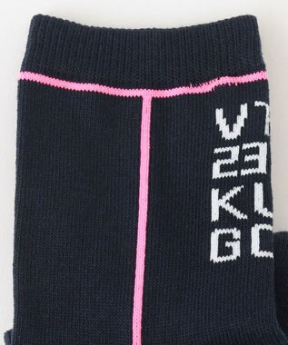 23区GOLF 【WOMEN】ネオンライン ショートソックス ネイビー系