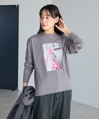 CRAFT STANDARD BOUTIQUE アートライクプリントロンTee Gray