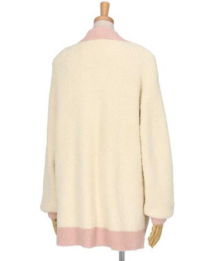 une nana cool カラーブロッキング　カーディガン クリーム