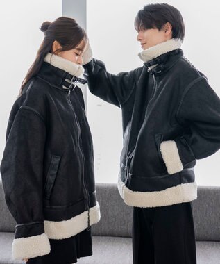 WEGO 【25年秋冬新作/ユニセックス着用ITEM/MLサイズ展開】B－3ジャケット ブラック