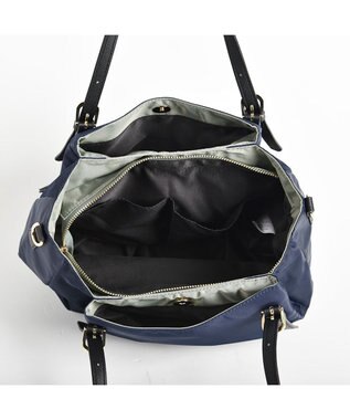 LA BAGAGERIE 【MONICA】ナイロン2WAYトートバッグ Sサイズ ネイビー