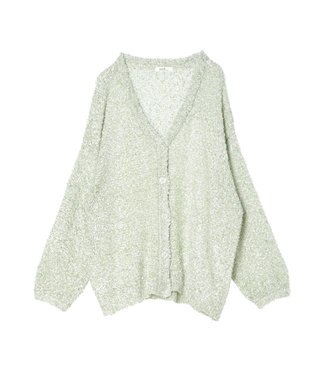earth music&ecology ぽこぽこヤーンカーディガン Mint