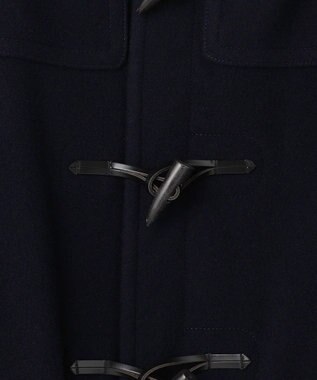 J.PRESS MEN 【J.PRESS ORIGINALS】【UNISEX】Wool Light Melton Short Duffle Coat / Baggy-Fit ネイビー系