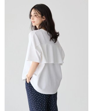 AMERICAN HOLIC 接触冷感バックフレアポンチプルオーバー Off White