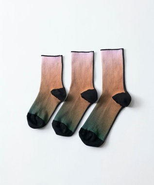 TRICOTE GRADATION LINK SOCKS／グラデーションリンクソックス 72PINK