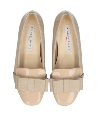 Bridget Birkin ＜3E＞【Bridget Birkin Walk】スクエアオペラコンフォートシューズ ベージュエナメル