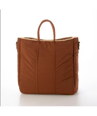 UNBILLION カシュカシュ cachecache / ボア刺繍リバーシブル2wayトート キャメル