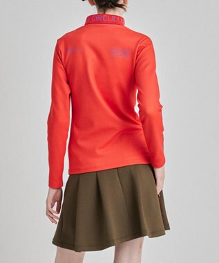 PW CIRCULUS 【WOMEN】裏フリースモックネックT レッド系