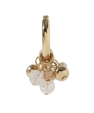 earth music&ecology ビーズミックスピアス Gold