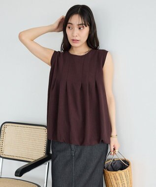 CRAFT STANDARD BOUTIQUE タックバルーンプルオーバー Dark Brown