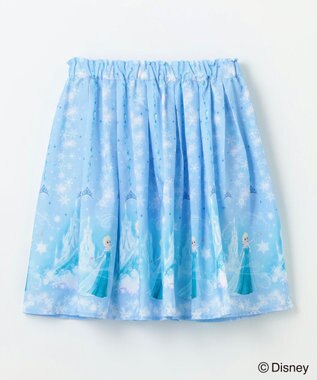 ANY KIDS 【ディズニープリンセス/フローズン】総柄 スカート サックスブルー<エルサ>
