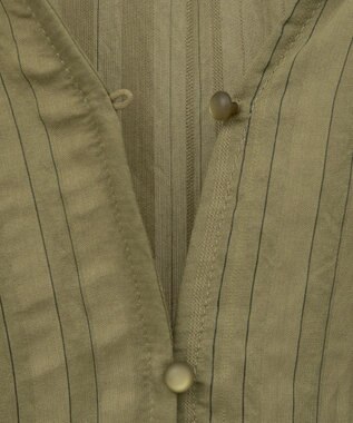 Green Parks ドロストネックフレンチスリーブブラウス Khaki