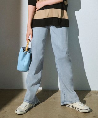 自由区 ウスカルデニムワイドストレート パンツ