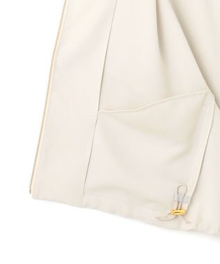 23区 S 【一部店舗限定/吸水速乾/UVカット/接触冷感】ストレッチジョーゼット フレンチスリーブ ブルゾン ベージュ系