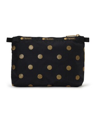 LeSportsac COSMETIC CLUTCH/ゴールドグリッタードッツ ゴールドグリッタードッツ