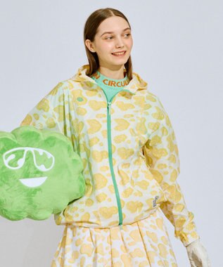 PW CIRCULUS 【撥水加工/ストレッチ】【WOMEN】アニマルドットブルゾン ゴルフウェア レディース イエロー系5