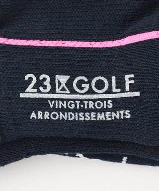 23区GOLF 【WOMEN】ネオンライン ショートソックス ネイビー系