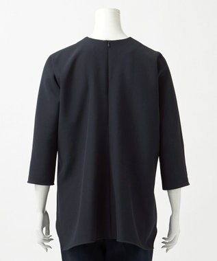 23区 【R(アール)】ライトダブルクロス ドルマンスリーブ ブラウス ネイビー系