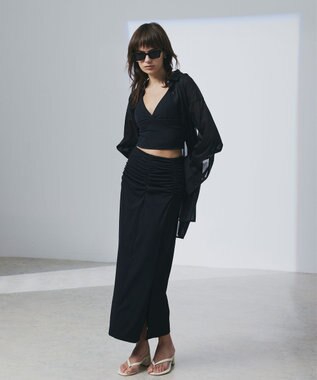 uncrave 【DAWN×uncrave】LOOSE STRAIGHT SKIRT ブラック