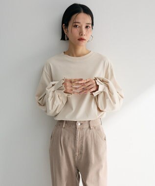 Green Parks ・ＳＵＧＡＲ　ＳＰＯＯＮ　タックスリーブロンＴＥＥ Ivory