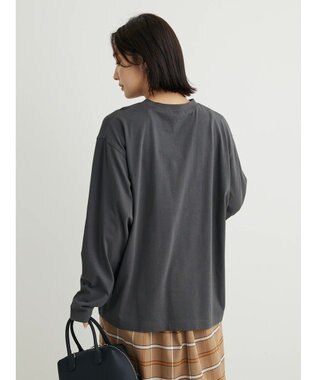 Green Parks オーバーサイズロゴチュニック Charcoal Gray