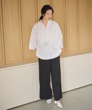 #Newans 【ANSWER for ヘルシーカジュアル】ワイドスリーブシャツ ホワイト系