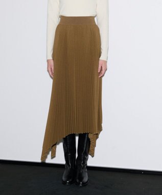 JOSEPH プリーテッドフランネル　プリーツスカート Khaki