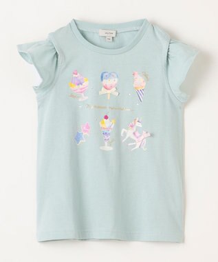 ANY KIDS スイーツ オン・オフショルダー Tシャツ ミント