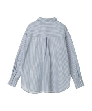 earth music&ecology パールボタンオーバーシャツ Sax