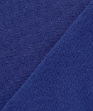 23区 S 【洗える】ヴィスコースストレッチ 半袖 ニット ブルー系