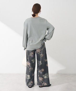 Green Parks ・ＳＵＧＡＲ　ＳＰＯＯＮ　タックスリーブロンＴＥＥ Gray Beige