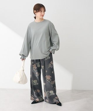 Green Parks ・ＳＵＧＡＲ　ＳＰＯＯＮ　タックスリーブロンＴＥＥ Gray Beige