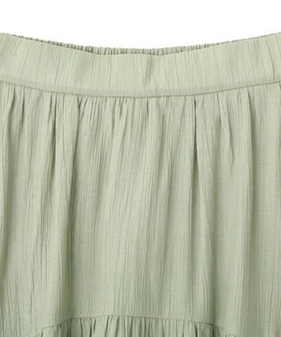 AMERICAN HOLIC 楊柳ギャザーボリュームフレアスカート Khaki