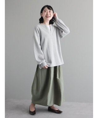 CRAFT STANDARD BOUTIQUE ウェストフリルバルーンスカート Khaki