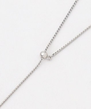 23区 1粒パール ラリエット ネックレス シルバー系