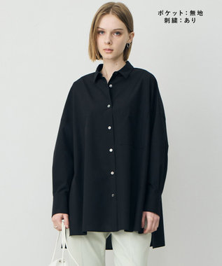 ICB 【3/6-3/22期間限定・受注生産】クリーンブロード シャツカスタマイズ 黒シャツ×ポケット無地×刺繍あり