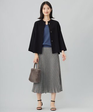 J.PRESS LADIES 【ご好評につき新色追加！・WEB限定カラーあり・洗える】PRINCE Vネック ニット ブルーグレー系